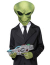 Masque et gants alien pour adulte verts