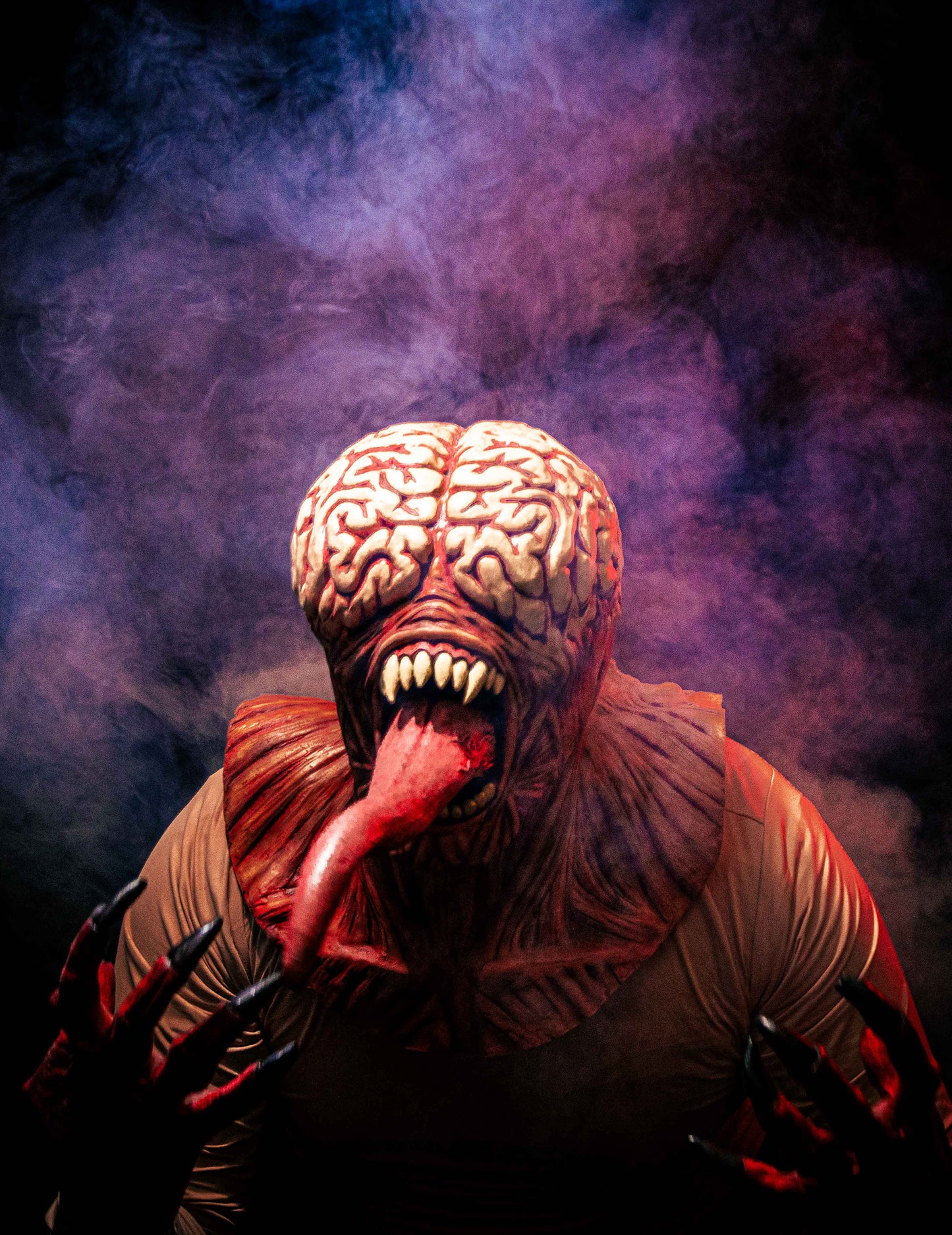 Dospelá zjavná mozgová monštrum plná maska ​​na tvár