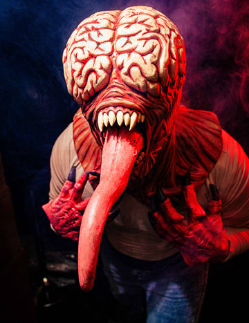 Dospelá zjavná mozgová monštrum plná maska ​​na tvár