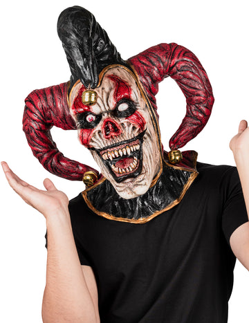 Dospelý démonický žolík plná maska na tvár