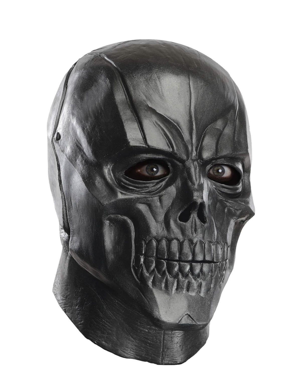 Celotvárová latexová maska Black Mask pre dospelého čierna