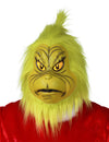Masque intégral le Grinch™ pour adulte vert avec poils synthétiques