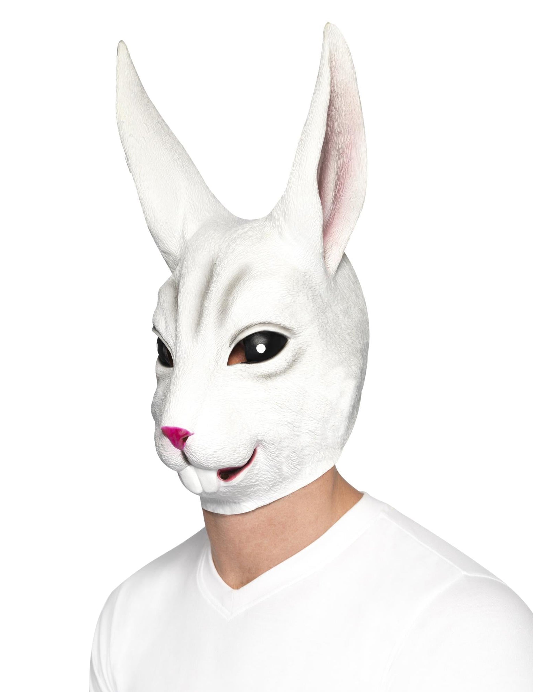 Pohľad z troch štvrtín na dospelácku králičiu masku
