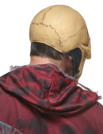 Latexová maska ​​kričajúca dospelá lebka