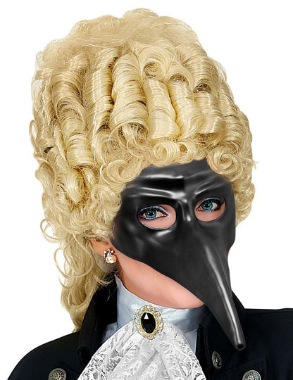 Dlhá maska ​​čierna dospelá