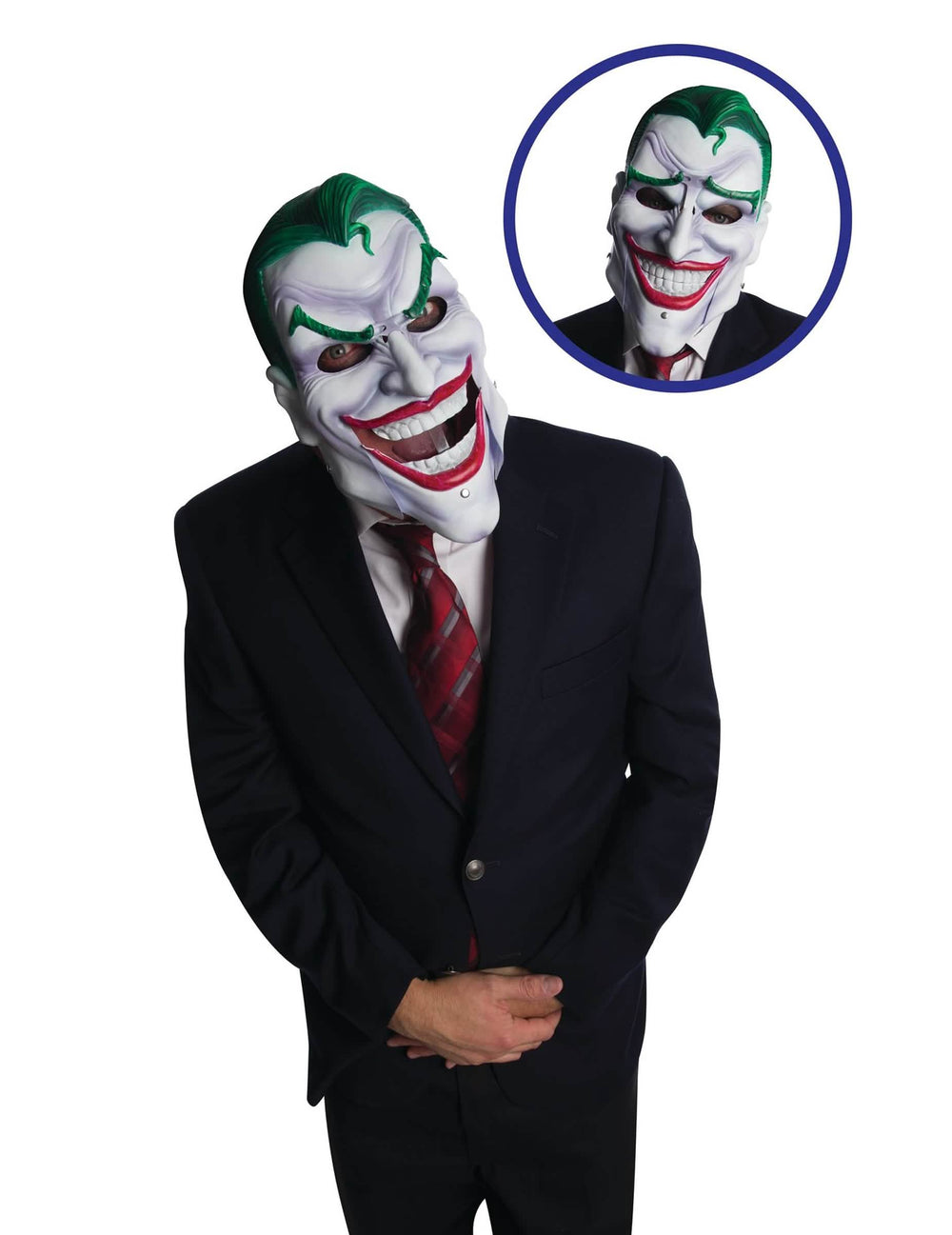 Detail pohyblivej čeľuste artikulovanej masky luxus Joker