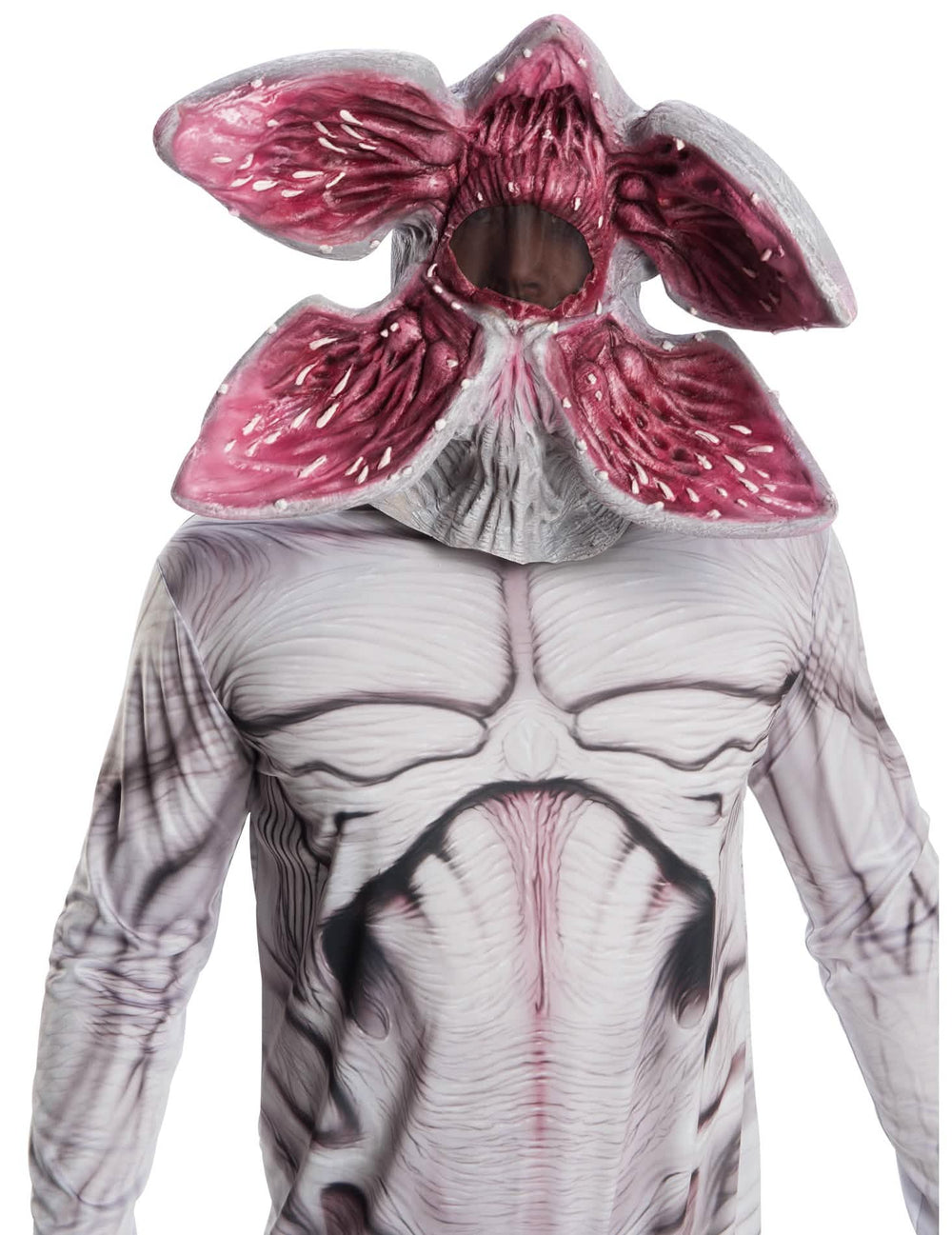 Artikulovaná luxusná maska Demogorgon Stranger Things pre dospelého sivá a ružová