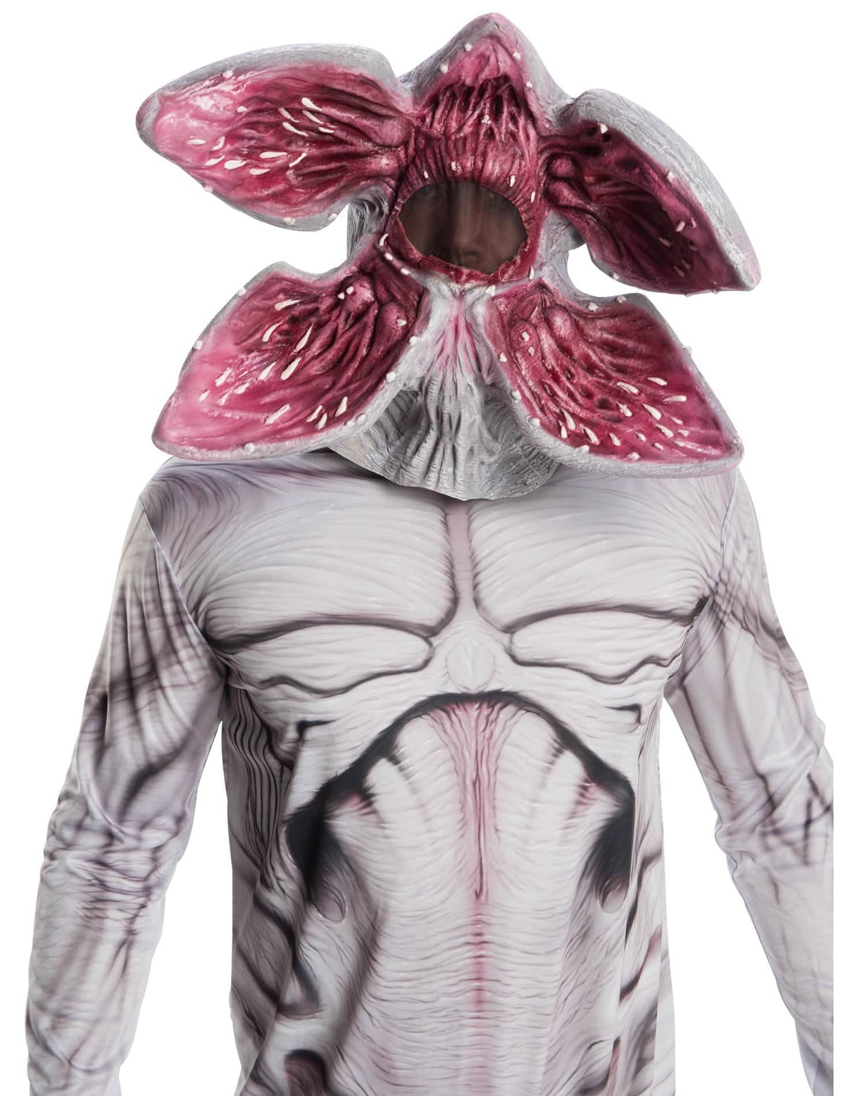 Artikulovaná luxusná maska Demogorgon Stranger Things pre dospelého sivá a ružová