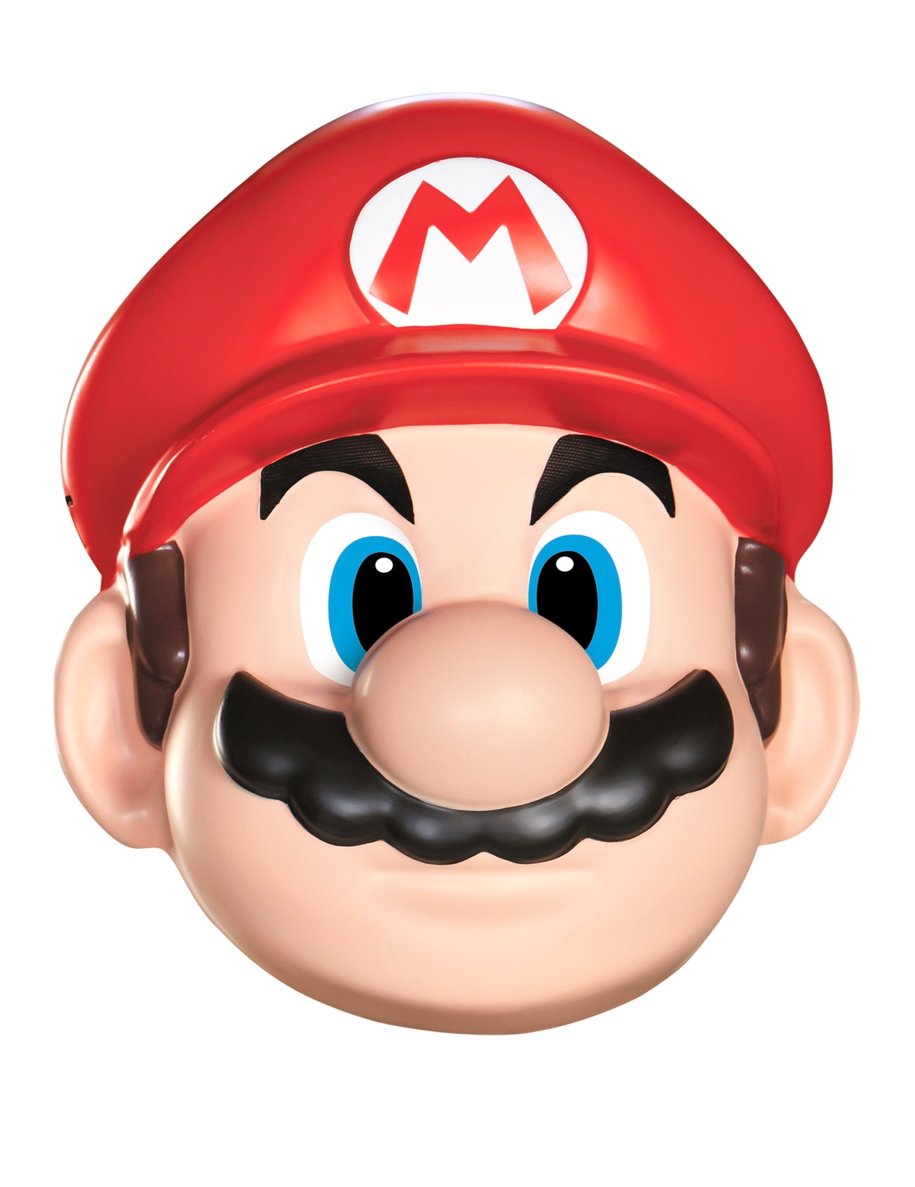 Červená Mario maska pre dospelých s čiapkou