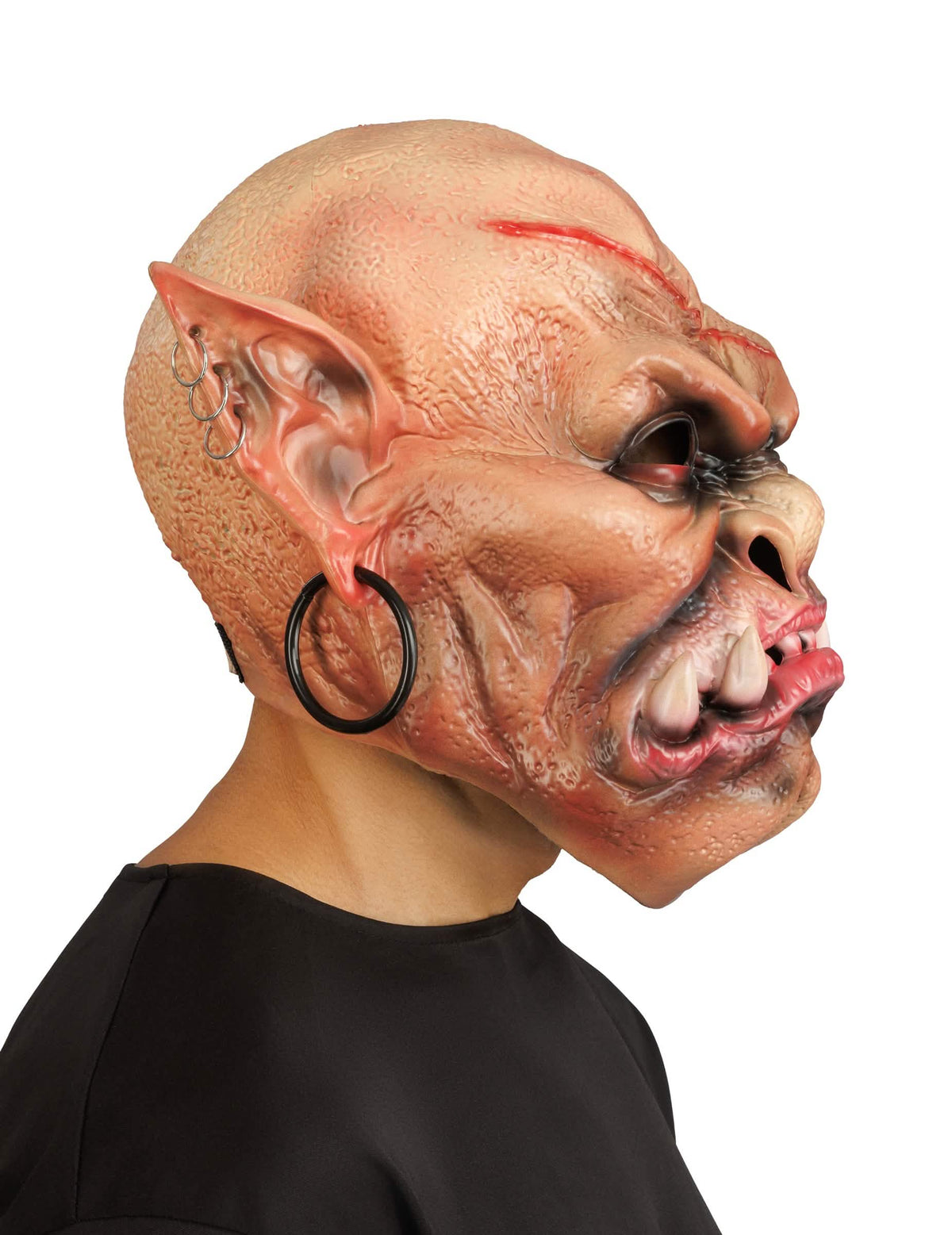 Luxusná maska monštra s piercingmi pre dospelých