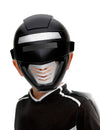 Masque power robot pour enfant noir et argenté