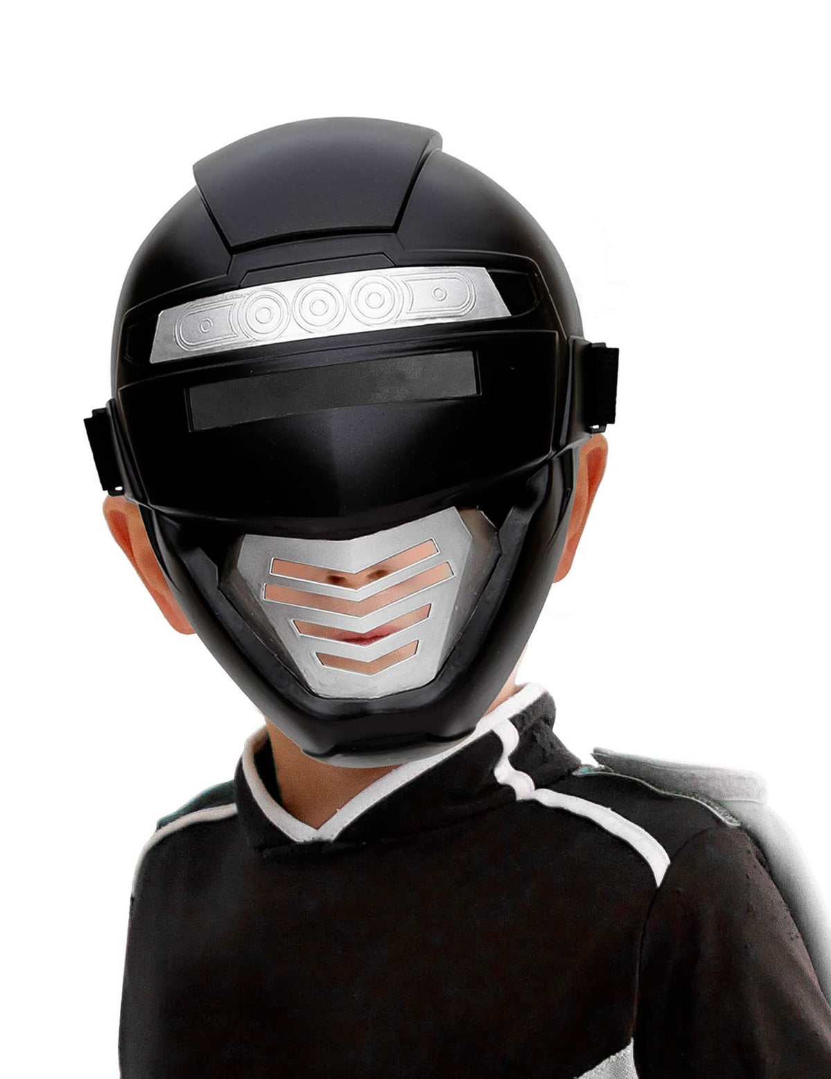 Maska Power Robot pre dieťa čierna a strieborná