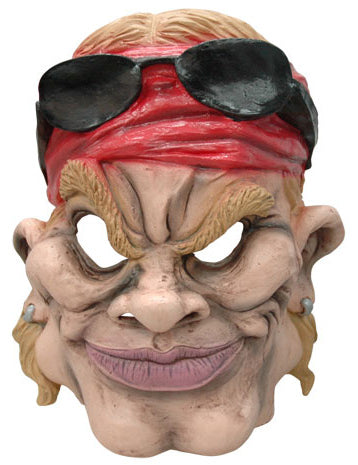 Americká cyklistická karikatúra maska dospelých