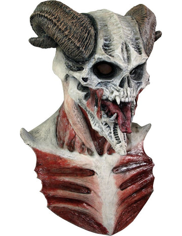 Diabolská kostra maska pre dospelých Halloween