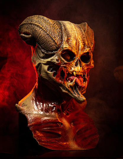 Diabolská kostra maska ​​pre dospelých Halloween