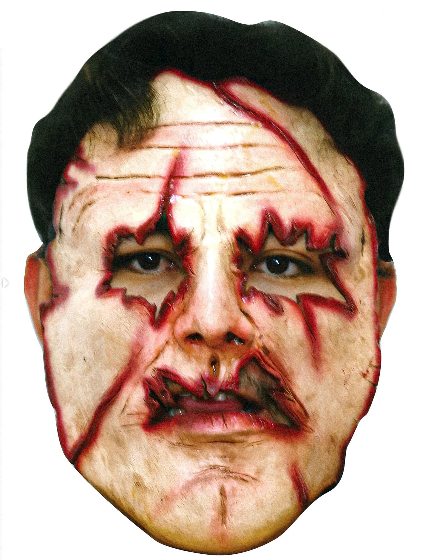Halloween pre dospelých strih na tvár masku