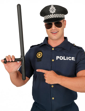Čierna policajná palica pre dospelých