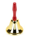 Maxi cloche Père Noël pour adulte dorée avec manche rouge