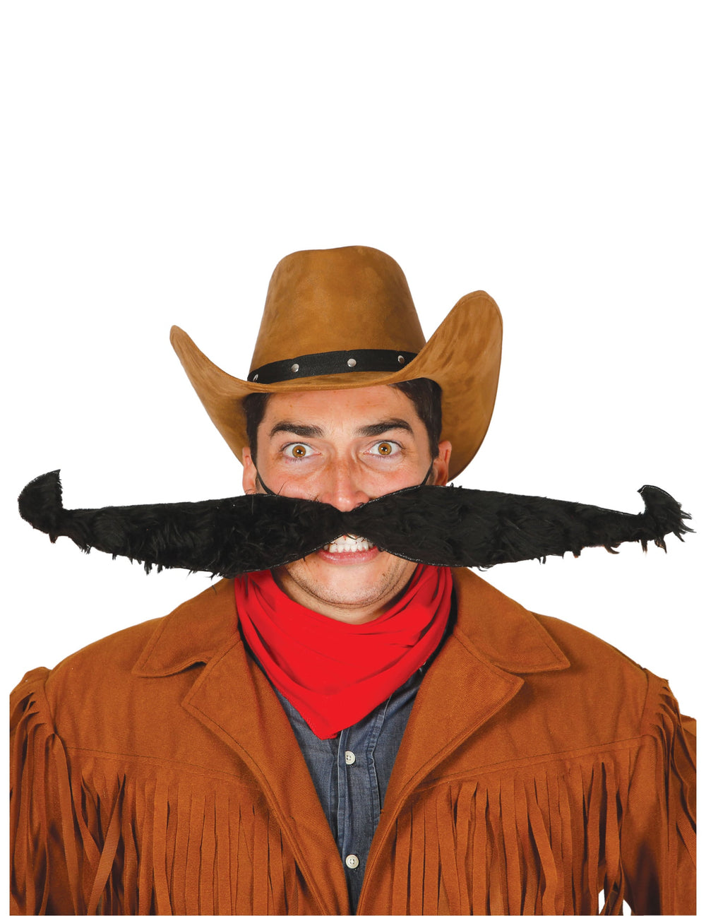 Maxi moustache noire pour adulte