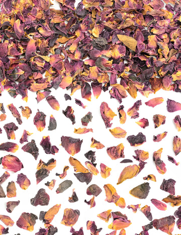 Veľké vrecko sušených konfiet z prírodných kvetov, 400 g, ružové a oranžové