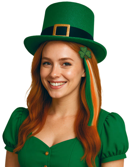 Írsky prameň vlasov s ďatelinou