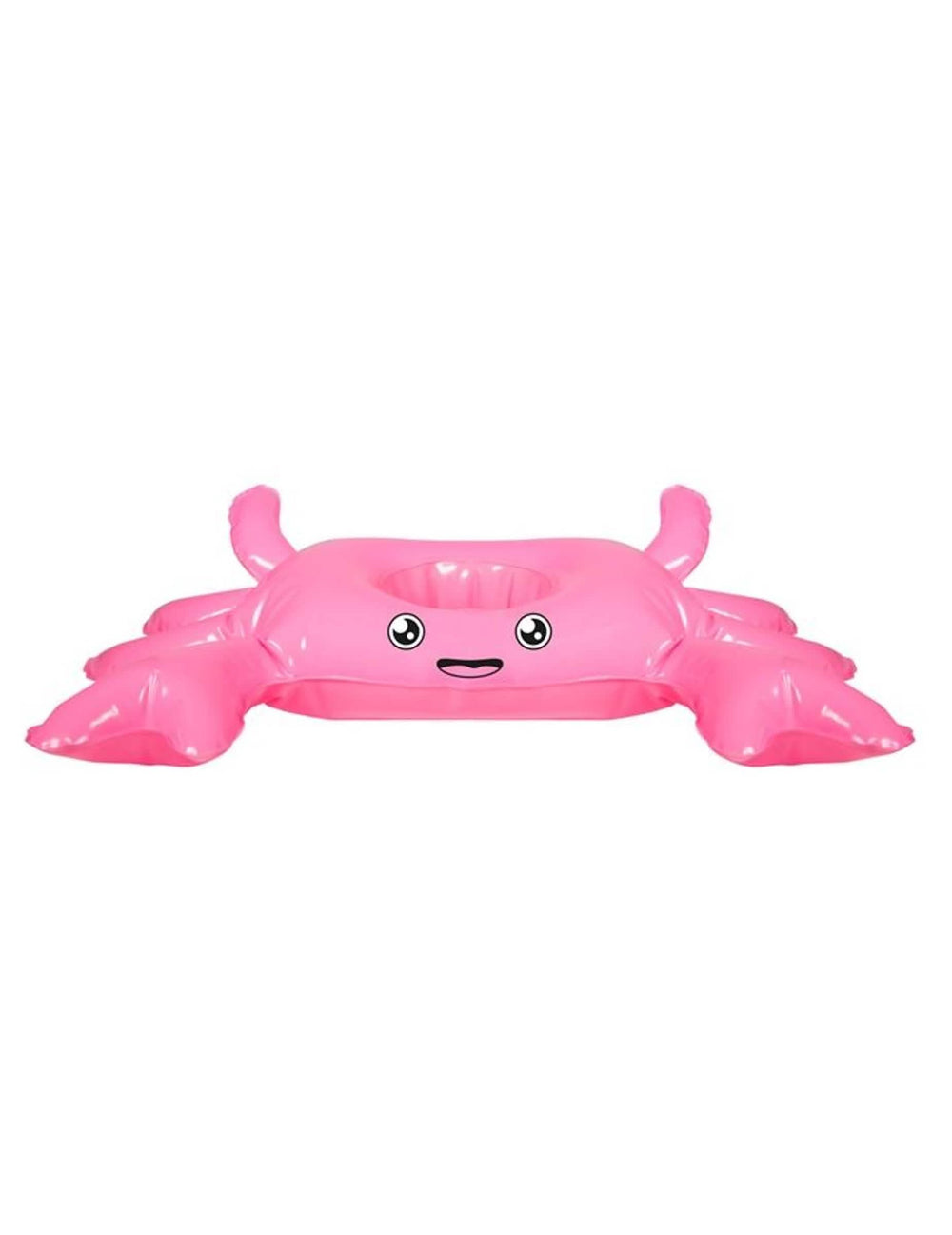 Mini nafukovací kruh na nápoje Krab dospelý ružová