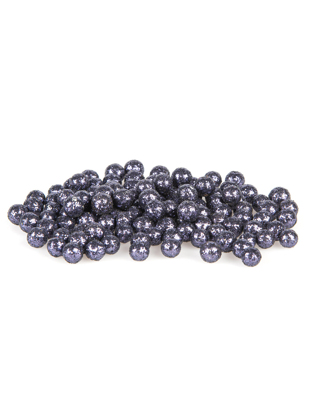 Mini boules pailletées décoration de table bleu marine