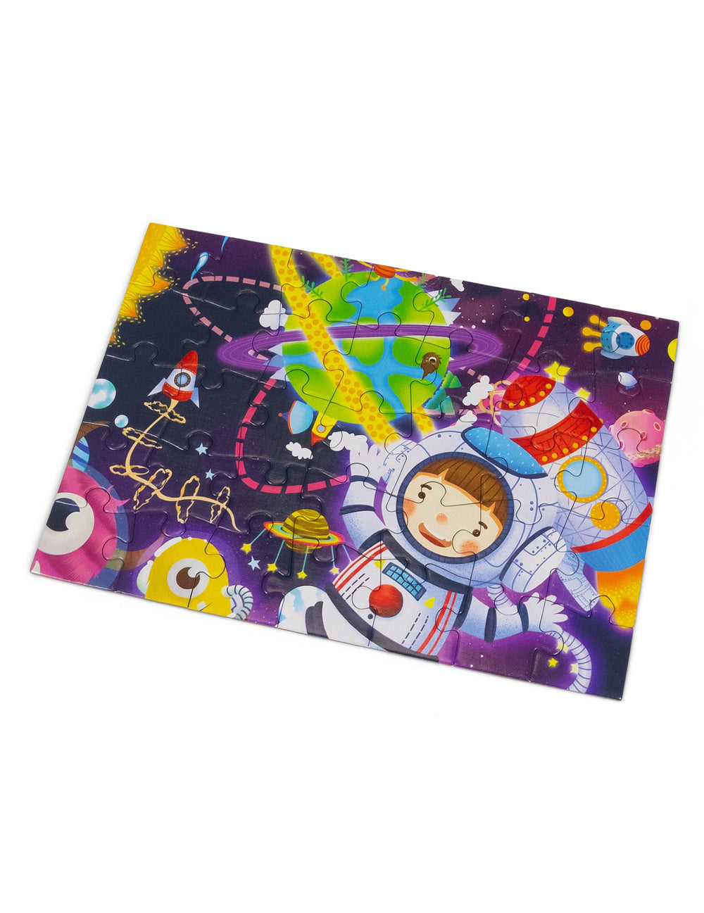 Aperçu du modèle espace du petit puzzle thèmes dinosaures espace et animaux pour enfant