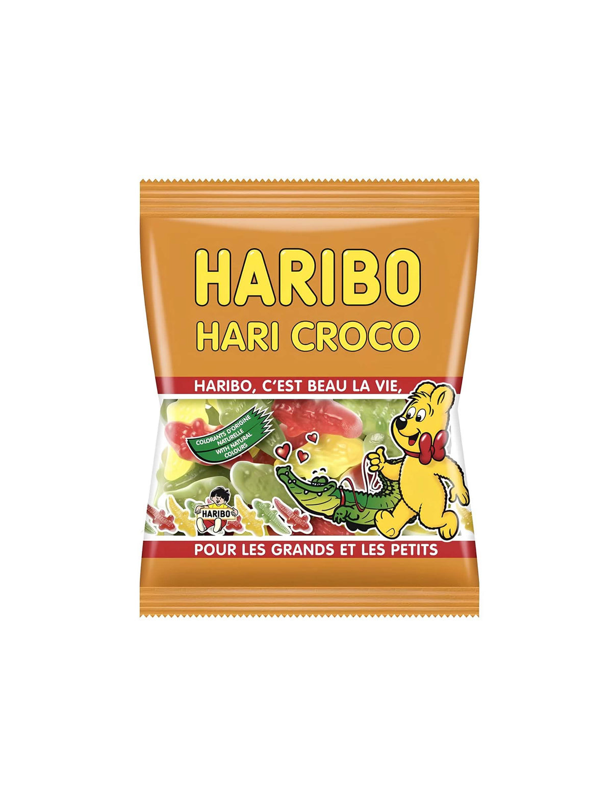 Mini vrecúško cukríky Haribo croco pre deti viacfarebné