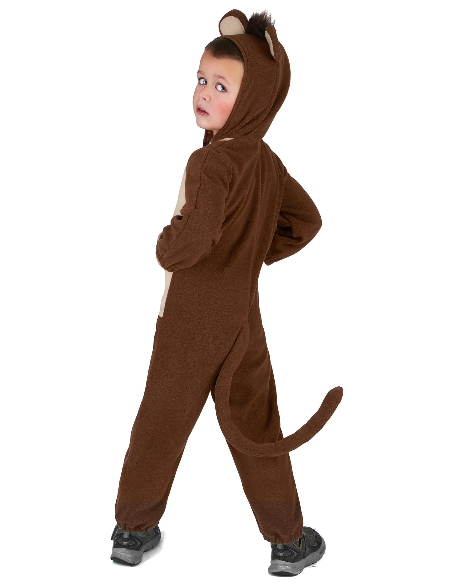 Vue de dos du déguisement Singe avec queue