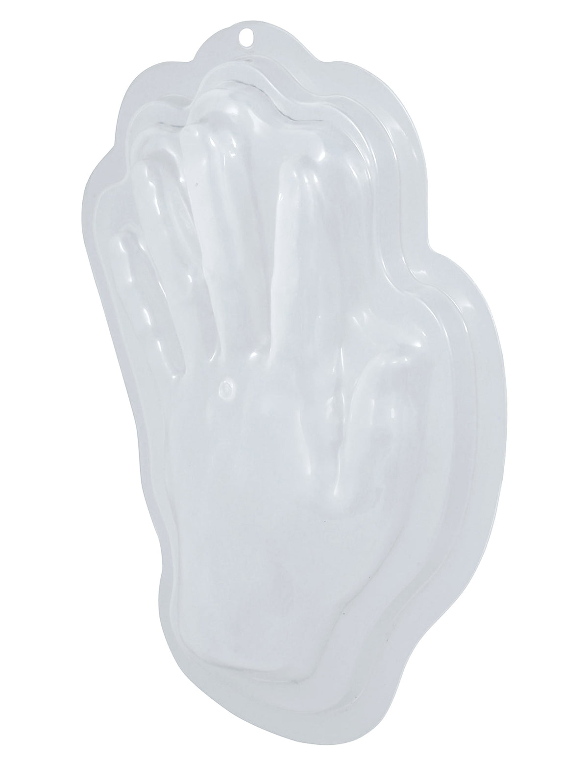 Vue de profil du moule à gelée en forme de main