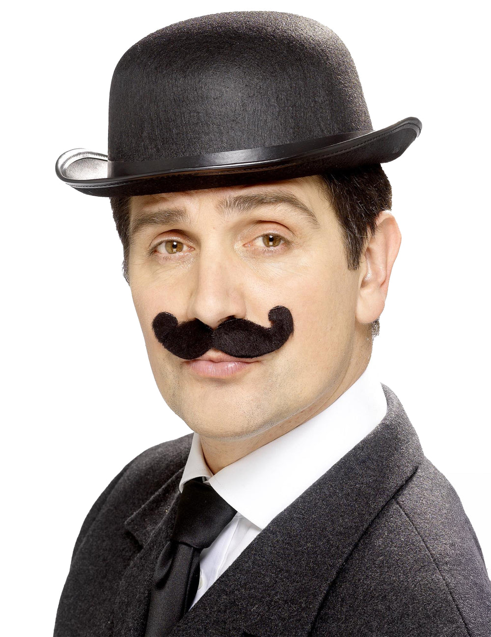 Vue de face de la moustache à l'anglaise pour adulte