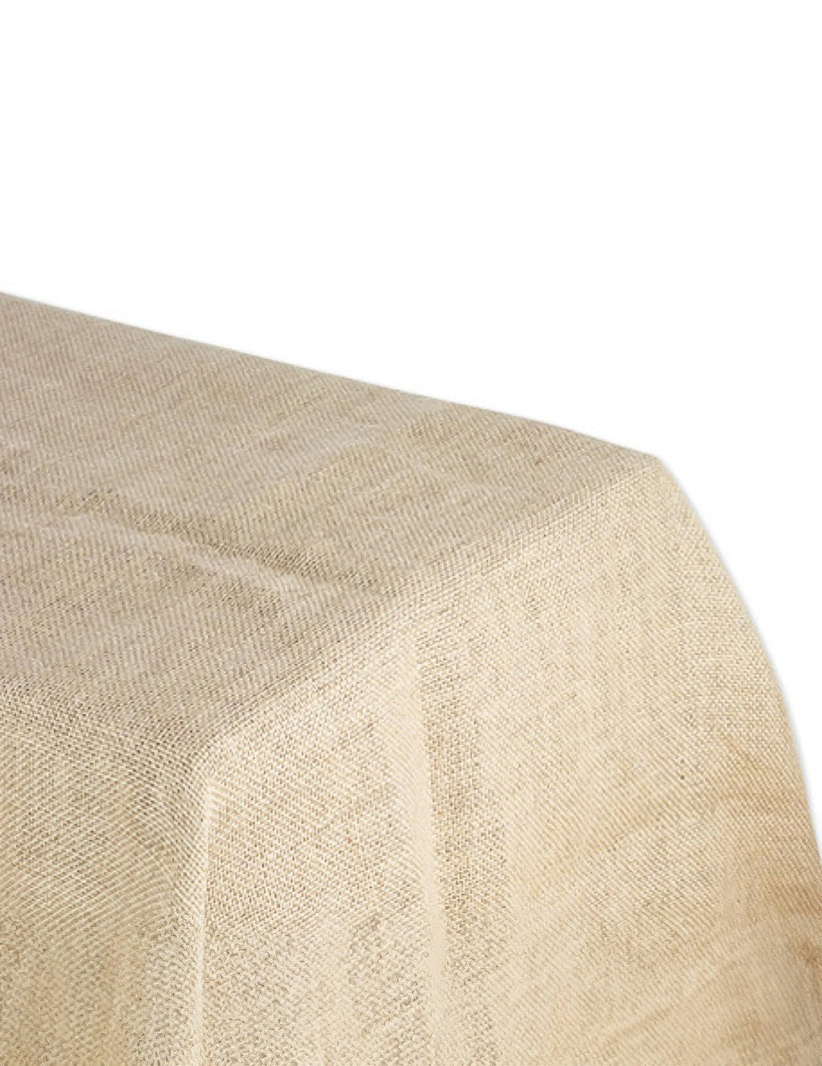 Nappe en jute rectangulaire bohème et naturelle beige