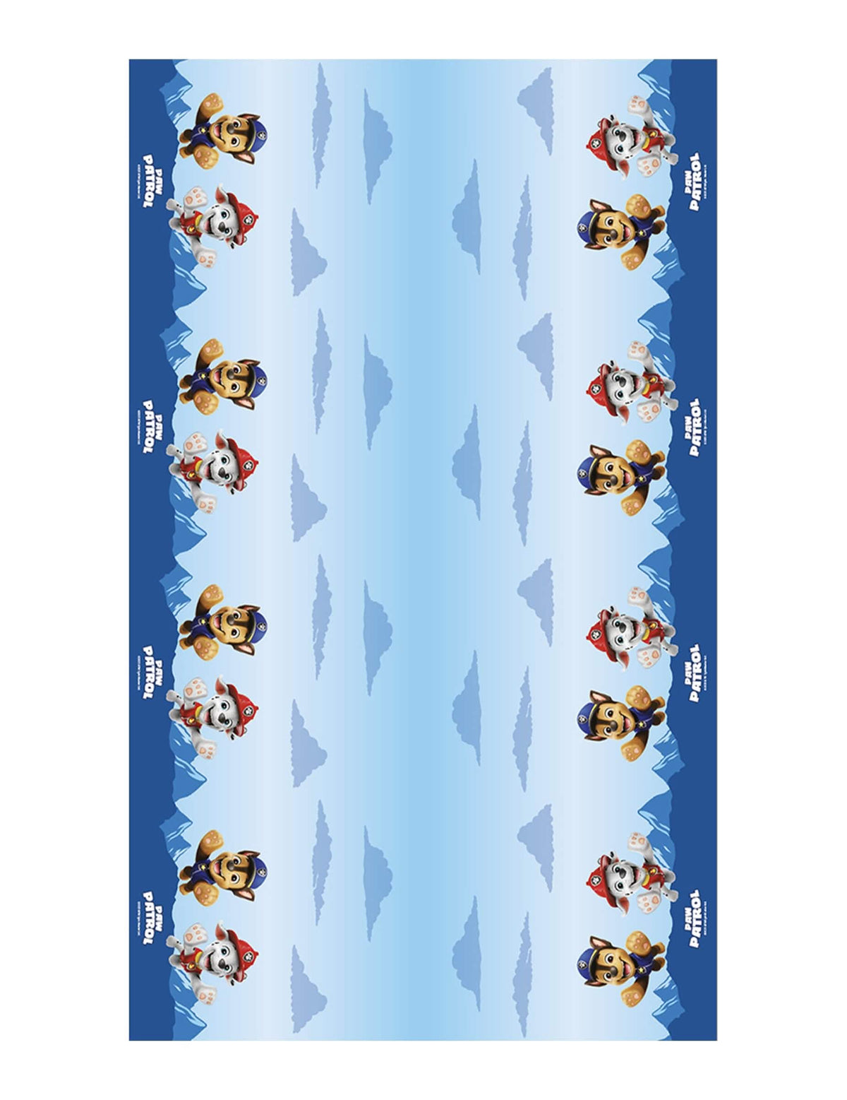 Modrý papierový obrus Pat'patrouille™ 1,36 x 2,28 m