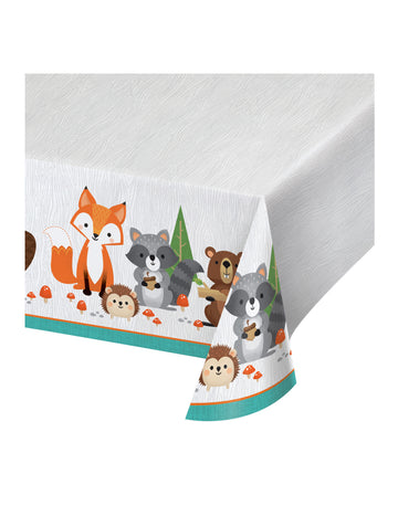 Plastový obrus s lesnými zvieratkami 137 x 259 cm na narodeniny