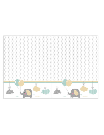 Plastový obrus s motívom sloníka 120 x 180 cm detská oslava