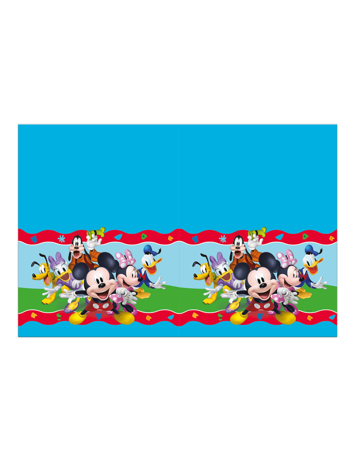 Nappe en plastique Mickey Mouse™ pour enfant bleue avec Mickey et ses amis