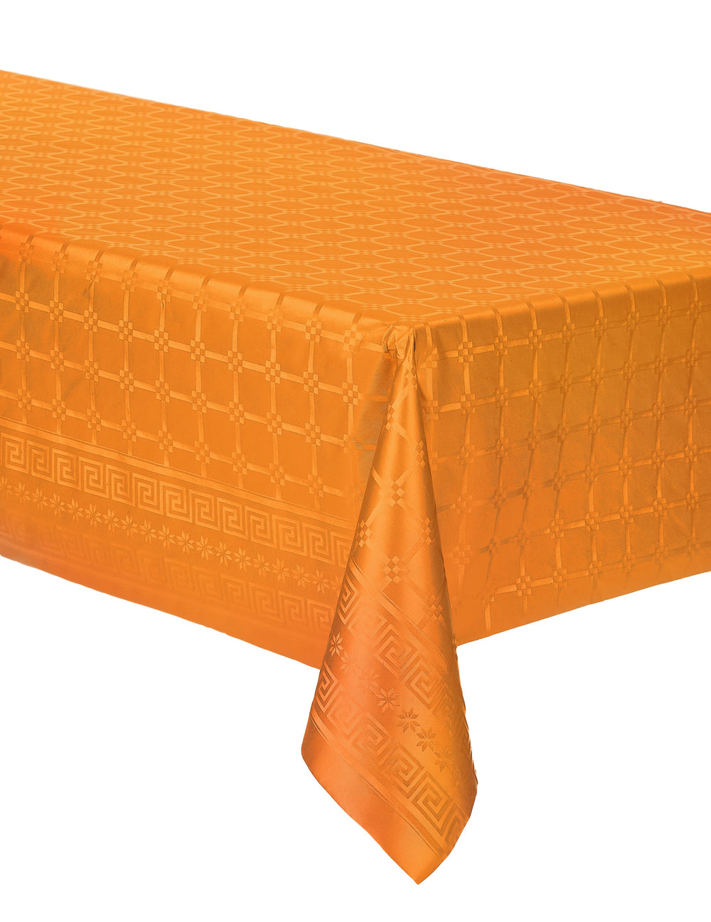 Nappe en rouleau papier damassé orange épais