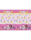 Nappe Gabby et la maison magique pour enfant rose avec ballons et personnages