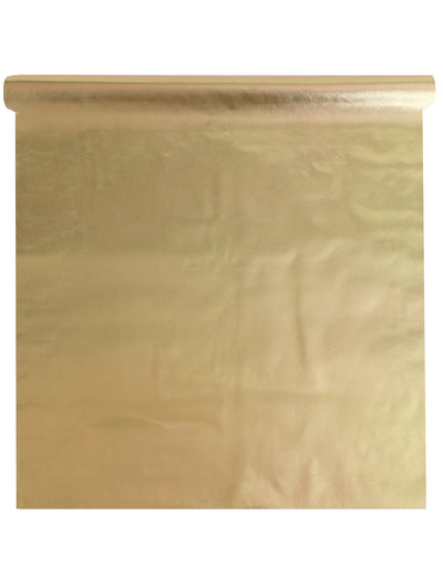 Nappe intissé métallique dorée 120 cm x 20 m