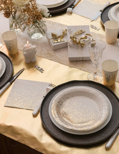 Nappe métallique or 120 cm x 20 m