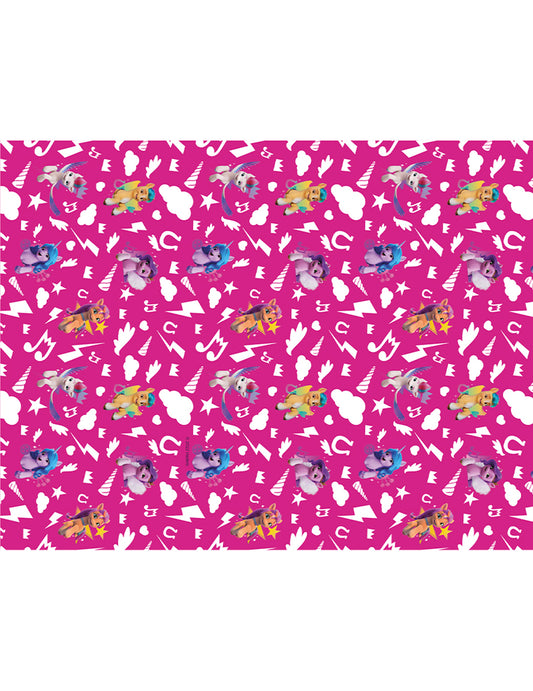 Détail des motifs de la nappe My Little Pony