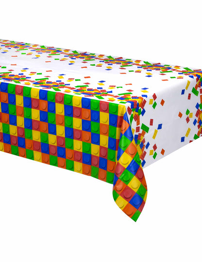 Plastový obrus stavebnica 137 x 260 cm narodeniny 