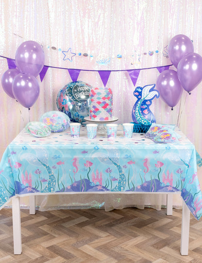 Plastový obrus s motívom morskej panny 137 cm 213 x cm na narodeniny