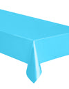 Nappe rectangulaire en plastique jetable bleu pastel