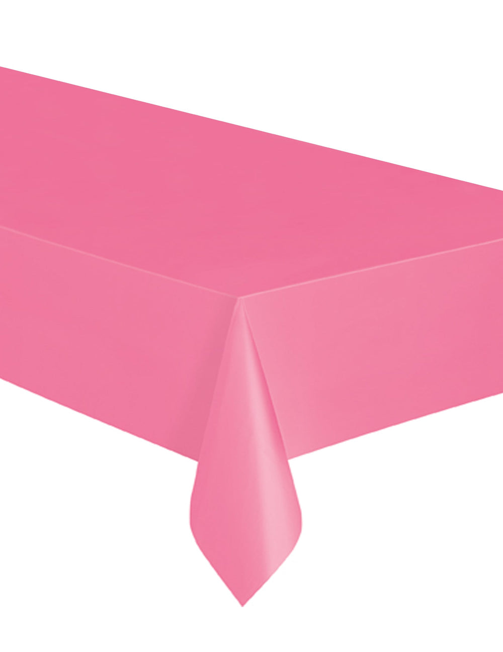 Nappe rectangulaire rose en plastique