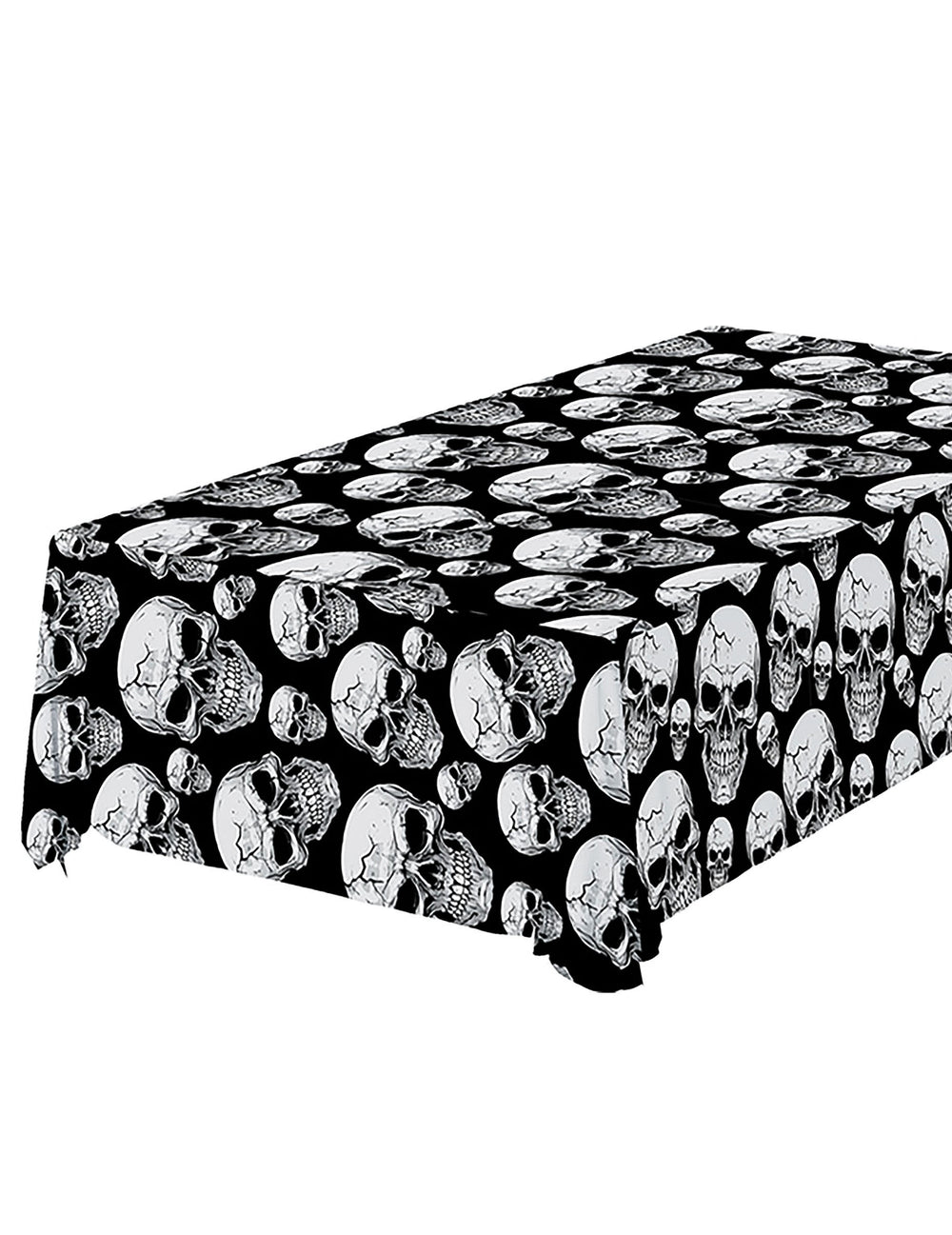 Nappe tête de mort noir et blanc