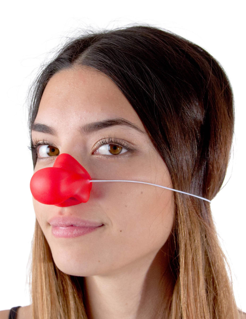 Nos klauna Bozo pre dospelý červená