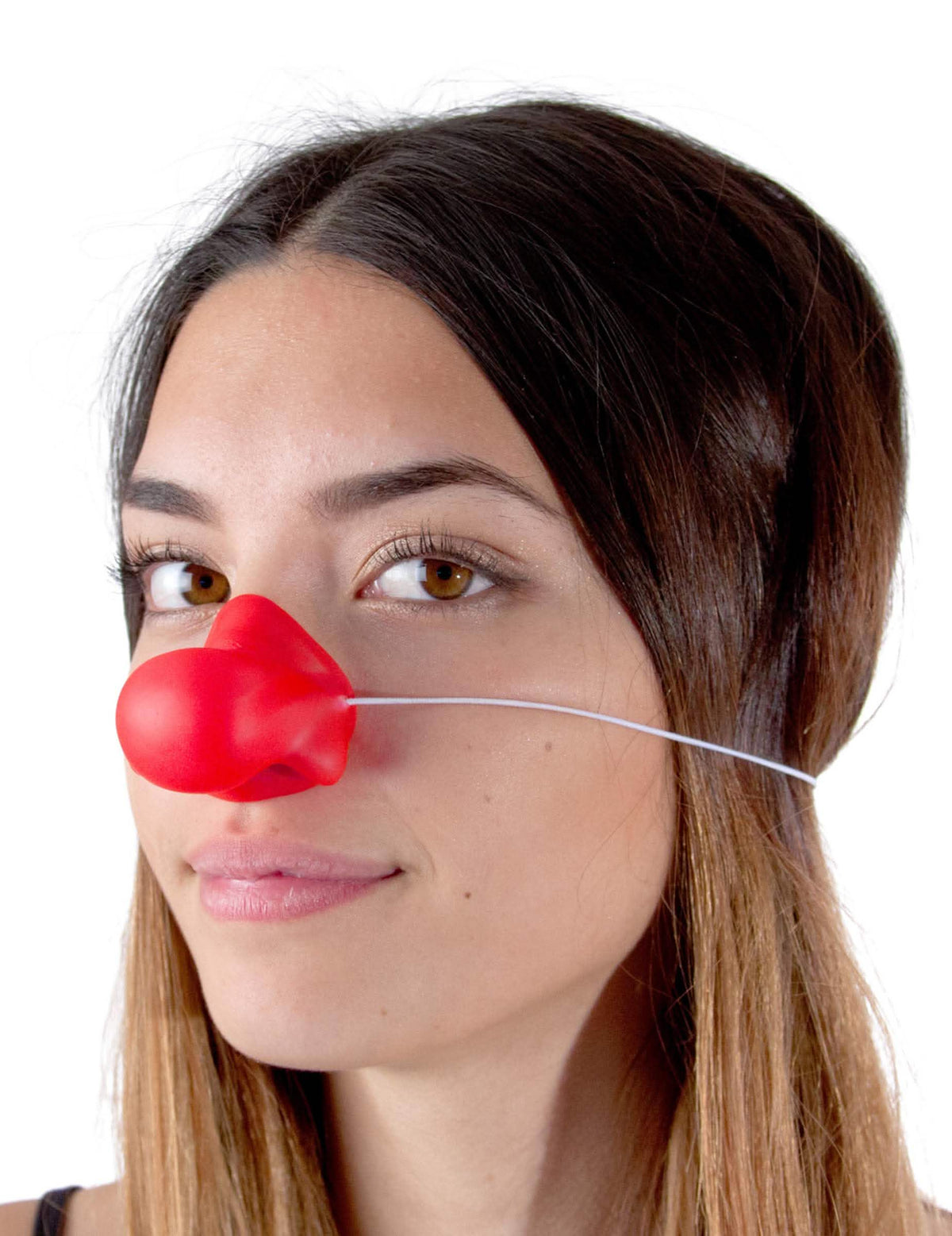 Nos klauna Bozo pre dospelý červená