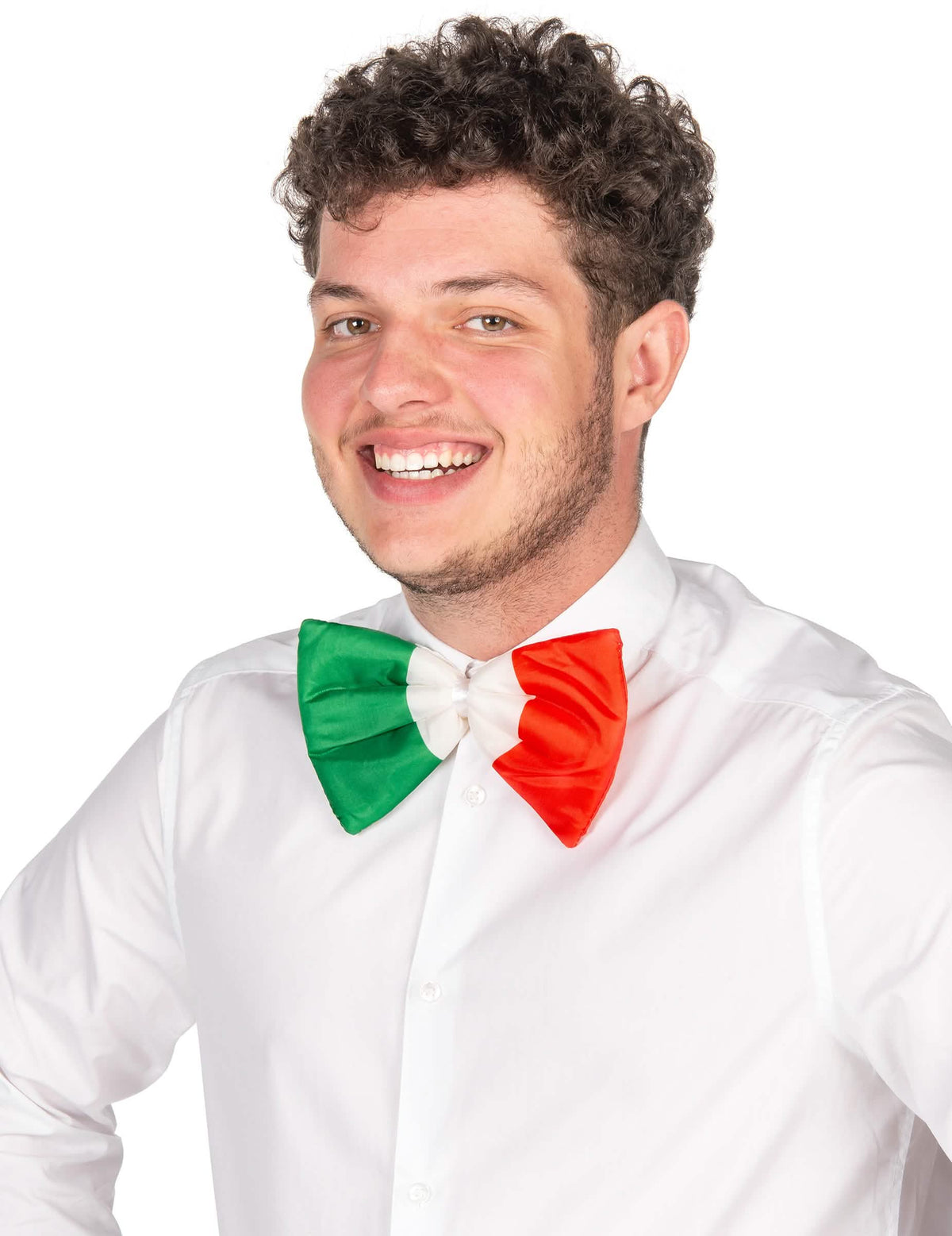 Vue de face du nœud papillon supporter Italie